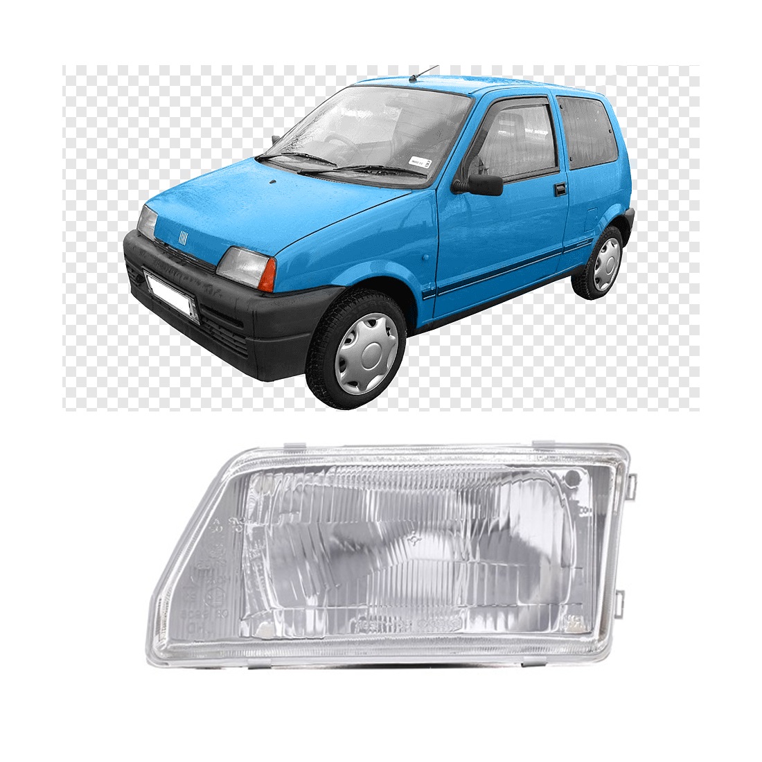 Semioptica Izquierda Fiat Cinquecento