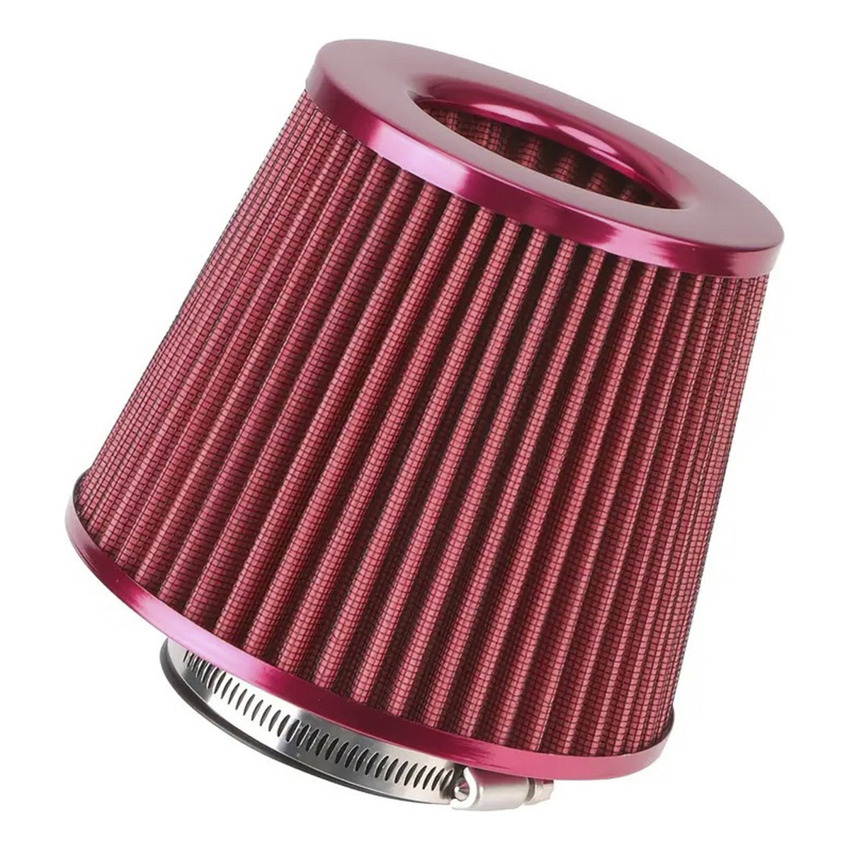 Filtro De Aire Conico Competicion 76mm Rojo