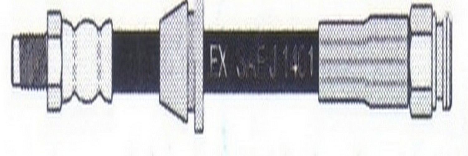Manguera de freno flexible delantera