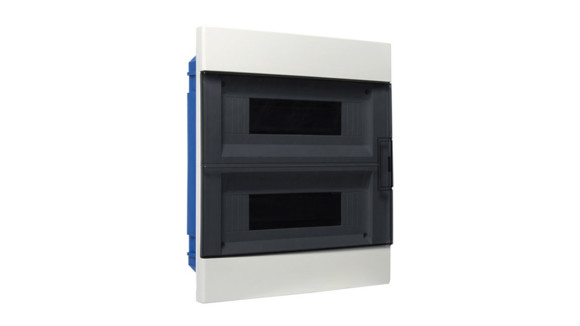 TABLERO DE EMBUTIR 24 MODULOS TAPA TRANSPARENTE HUMO