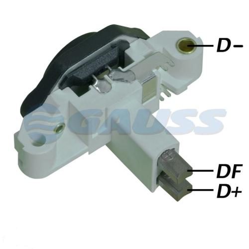 REGULADOR VOLTAJE ALT. CORSA NAFTA 1.0 1.4 C/ALT. BOSCH 14V100A GAUSS (CARBON VERTICAL )