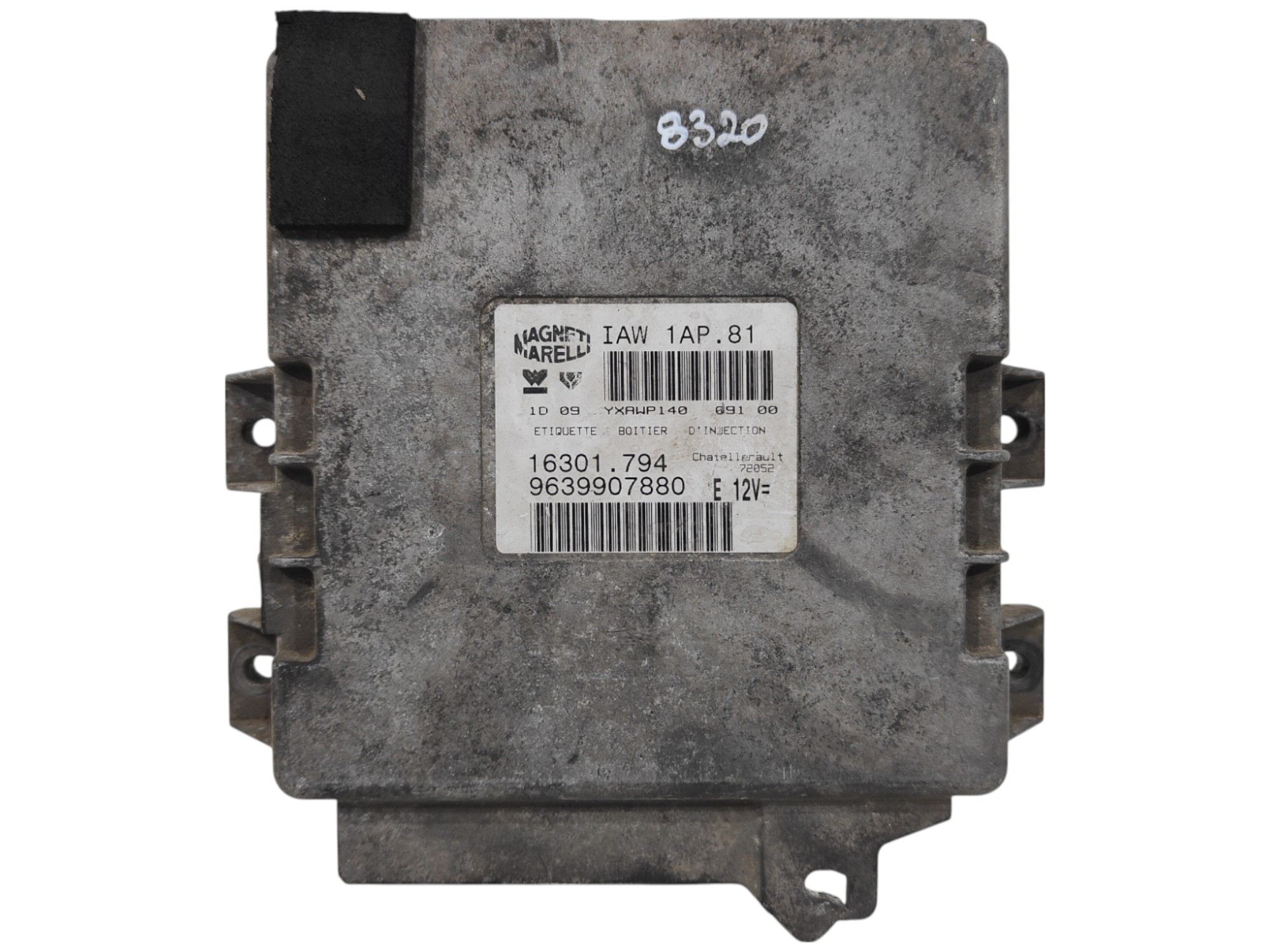 ECU de motor Peugeot 206 1.4 Nafta , Ref: 8320-K3B10