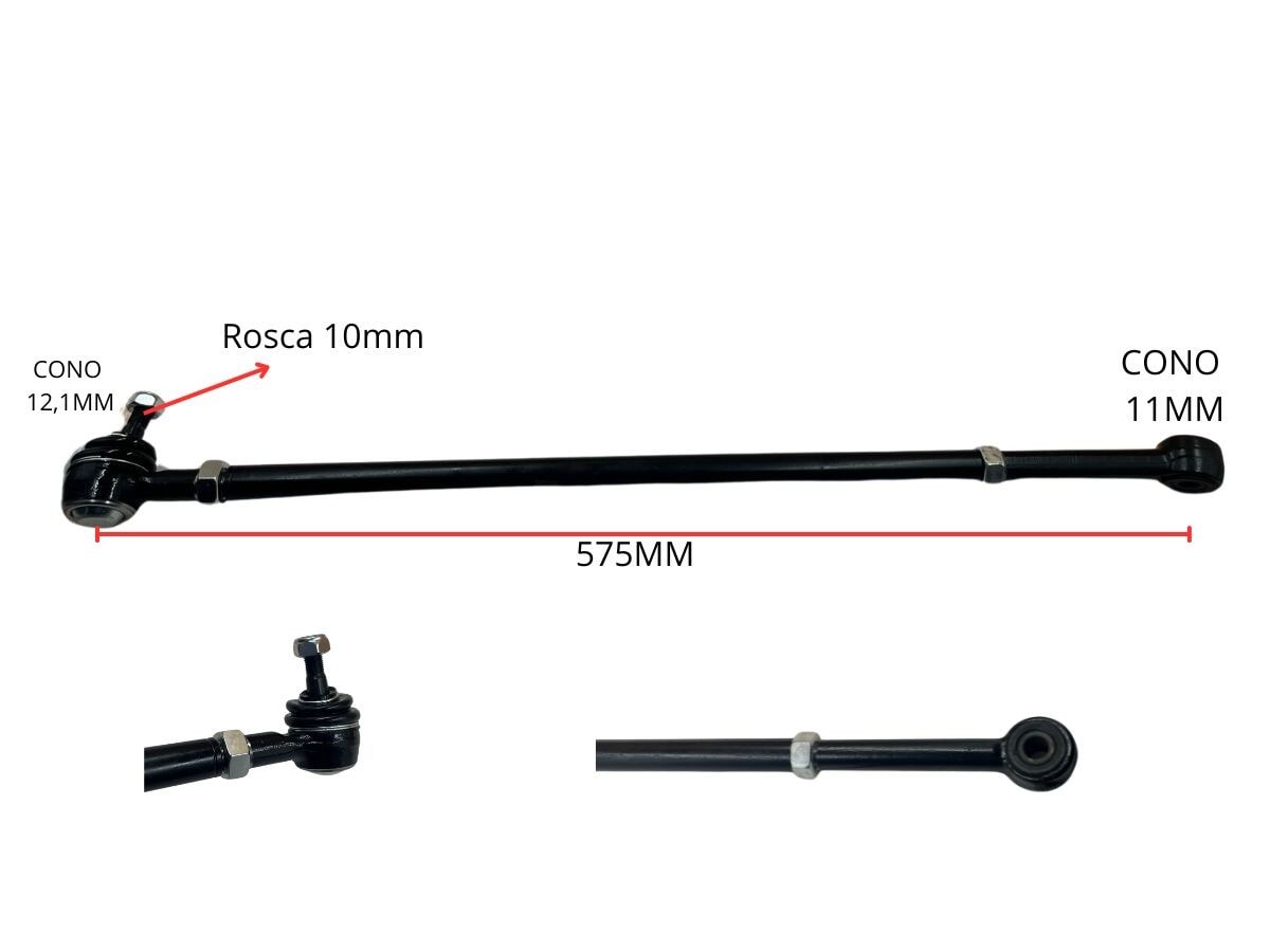 Barra De Direccion Volks Gol I/Amazon Senda/Parati/Gol Ii/Gol Iii/Gol Iv/Saveiro 80-25 Izq