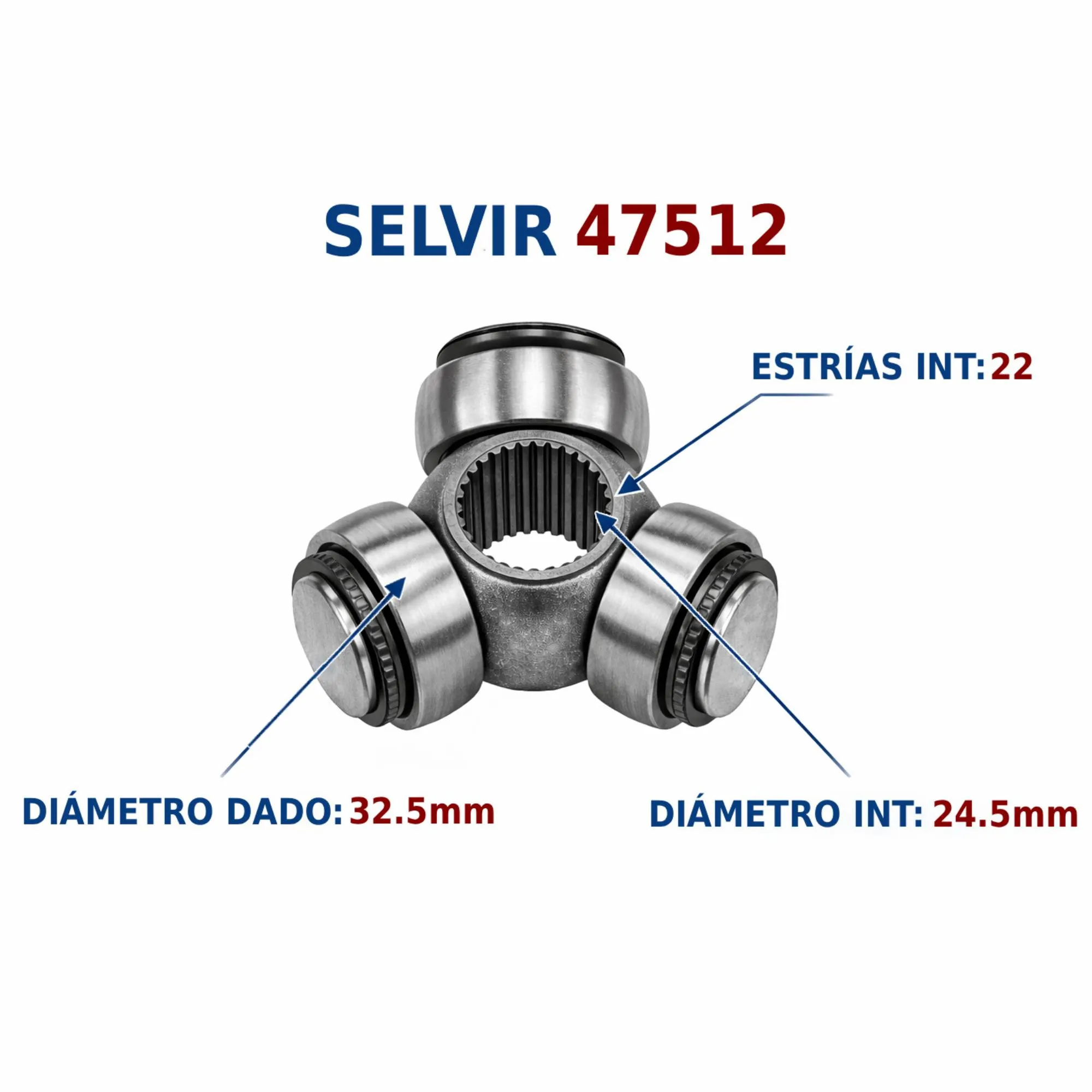 TRICETA (CRUZ) GM-HYUNDAI-KIA SKF