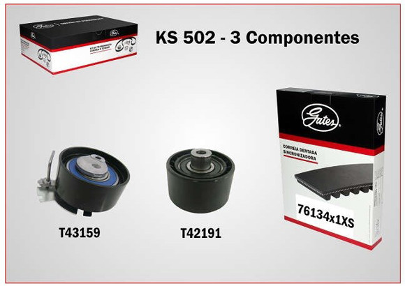 KIT DE DISTRIBUCION PEUGEOT 206/307 1.6 16V 2014. . . TU5JP4