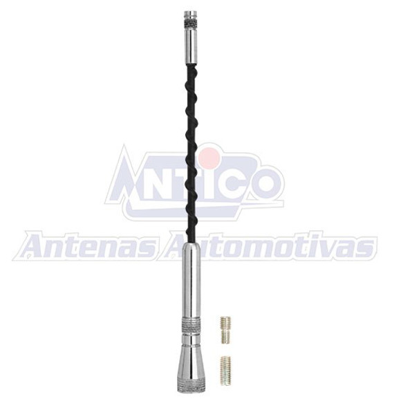 MASTIL DE ANTENA DE ALUMINIO PARA AUTO ROSCA 5/6MM