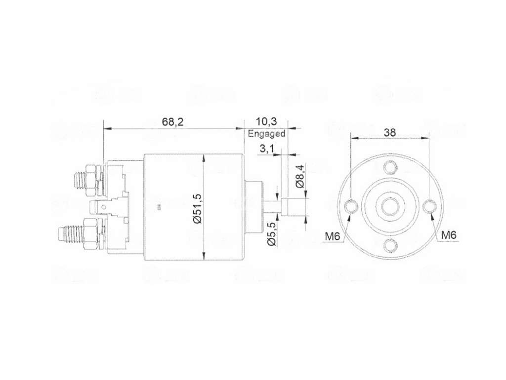 SOLENOIDE MITSUBISHI JEEP WRANGLER 4.0 03/06