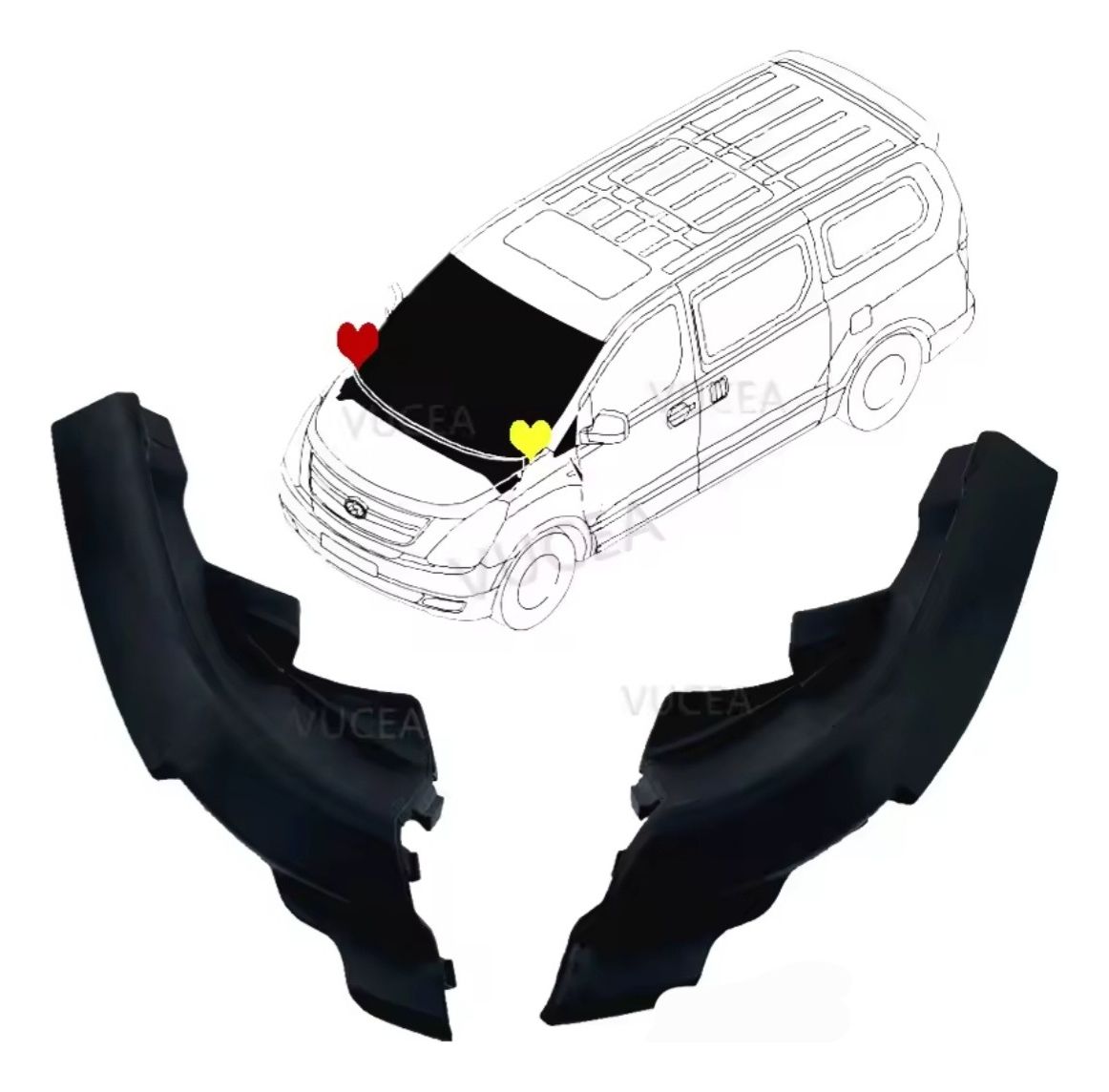 Moldura Delantera Hyundai H1 Izquierda