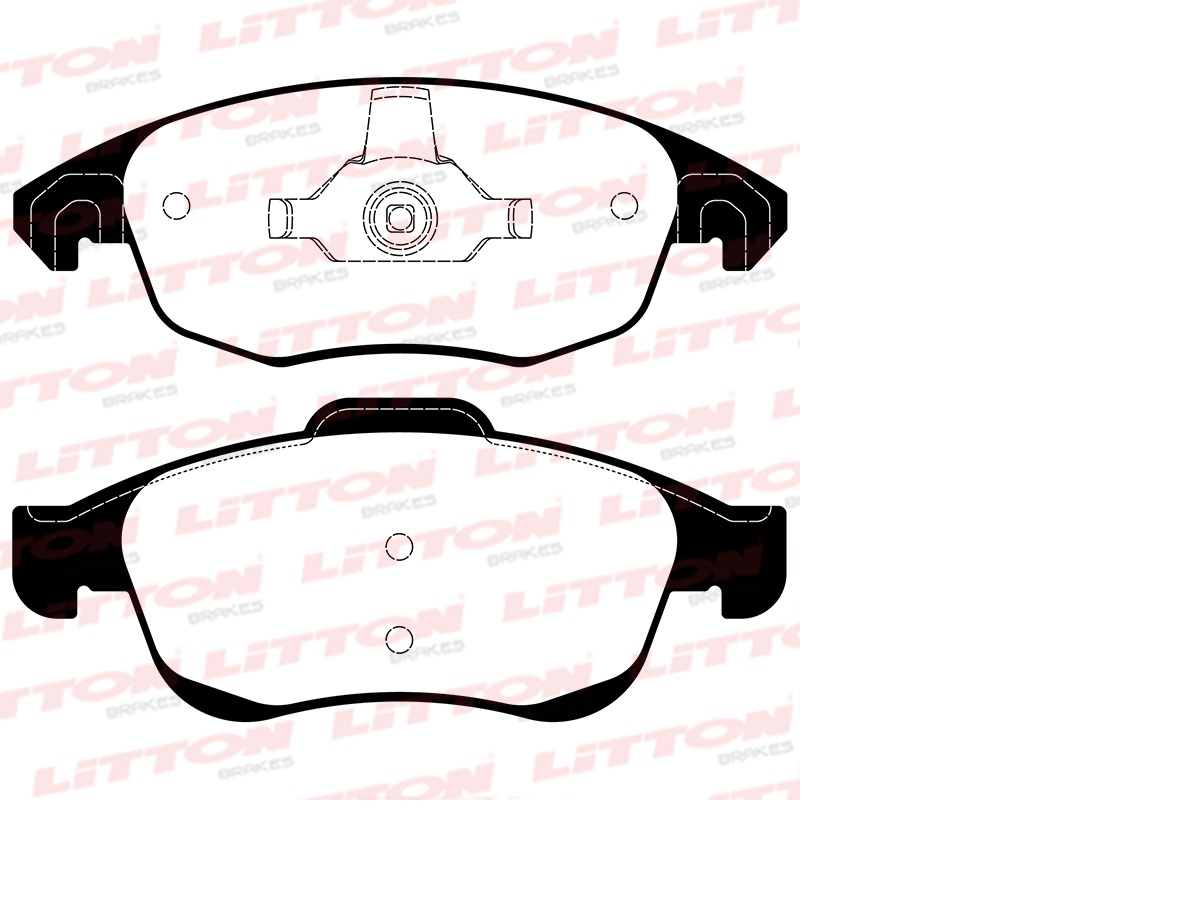 PASTILLAS FRENO DELANTERAS PEUGEOT CITROEN PARTNER BERLINGO B9 C4 PICASSO ARGENTINAS [LITTON]