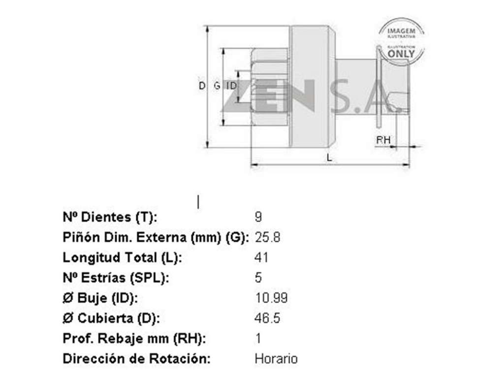 BENDIX VALEO PE 106/206/RE CLIO/TWINGO