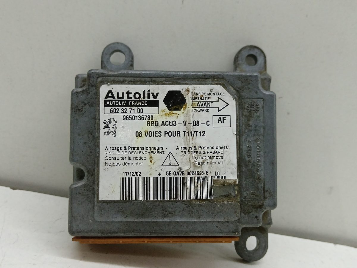 Centralita Airbag Peugeot 206 Sw 2002-2007 1.4 16V CAT (KFU / ET3J4) 1.4L 65kW 602327100