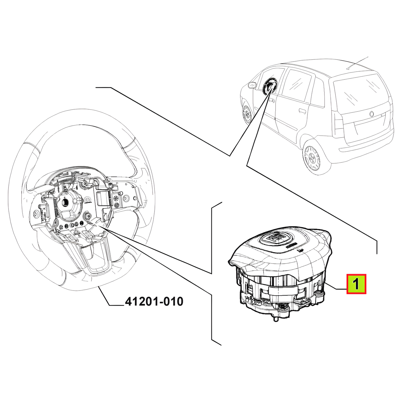 AIRBAG CONDUCTOR (TRW) -ORIGINAL