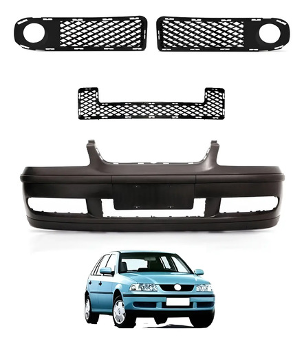 Kit Paragolpe Delantero Con Rejillas 99/05 Vw Gol G3