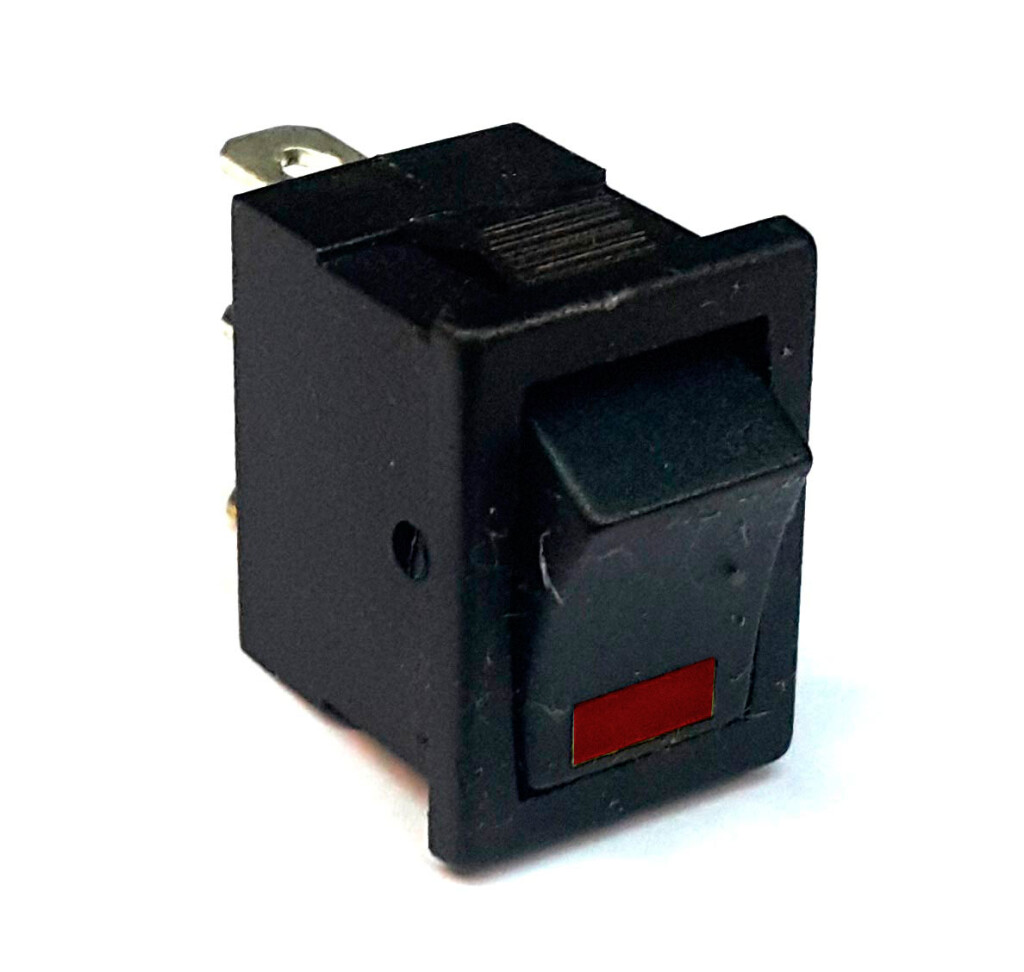 Llave de botón para tablero ON-OFF con luz indicadora roja
