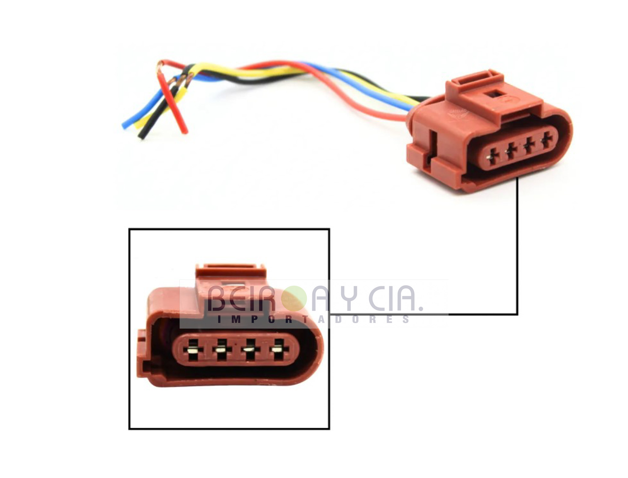 CONECTOR BOBINA 4 VIAS S.LAMBDA GOL G5