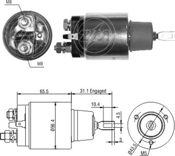 AUTOMATICO ARRANQUE CHEVROLET S10 2.5T C/BOSCH