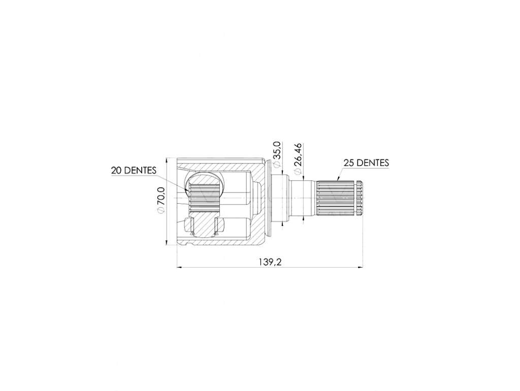 HOMOCINETICA HY HB20 1.0 12/23 25D/20E. L/CAJA