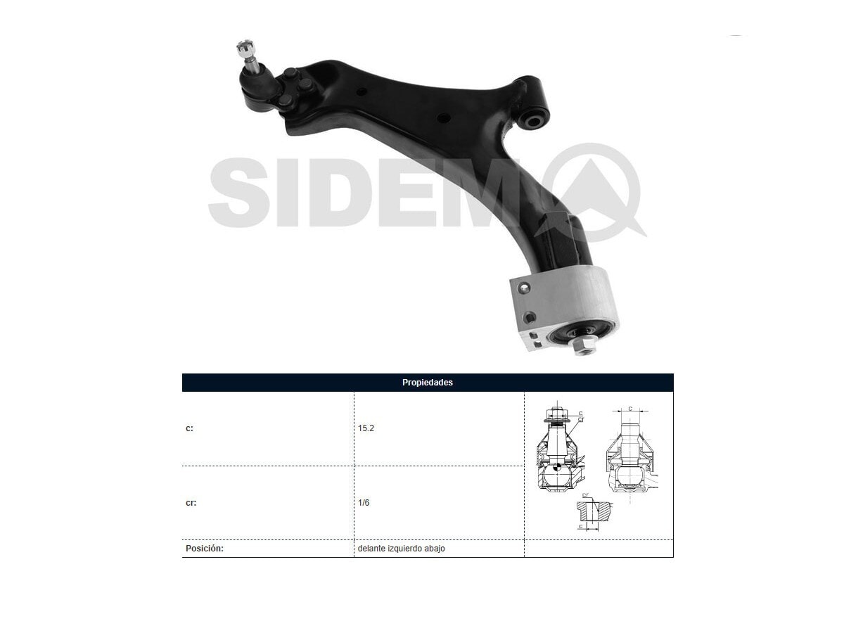 Parilla De Suspension Delantera Chev Captiva 06-16 Izq