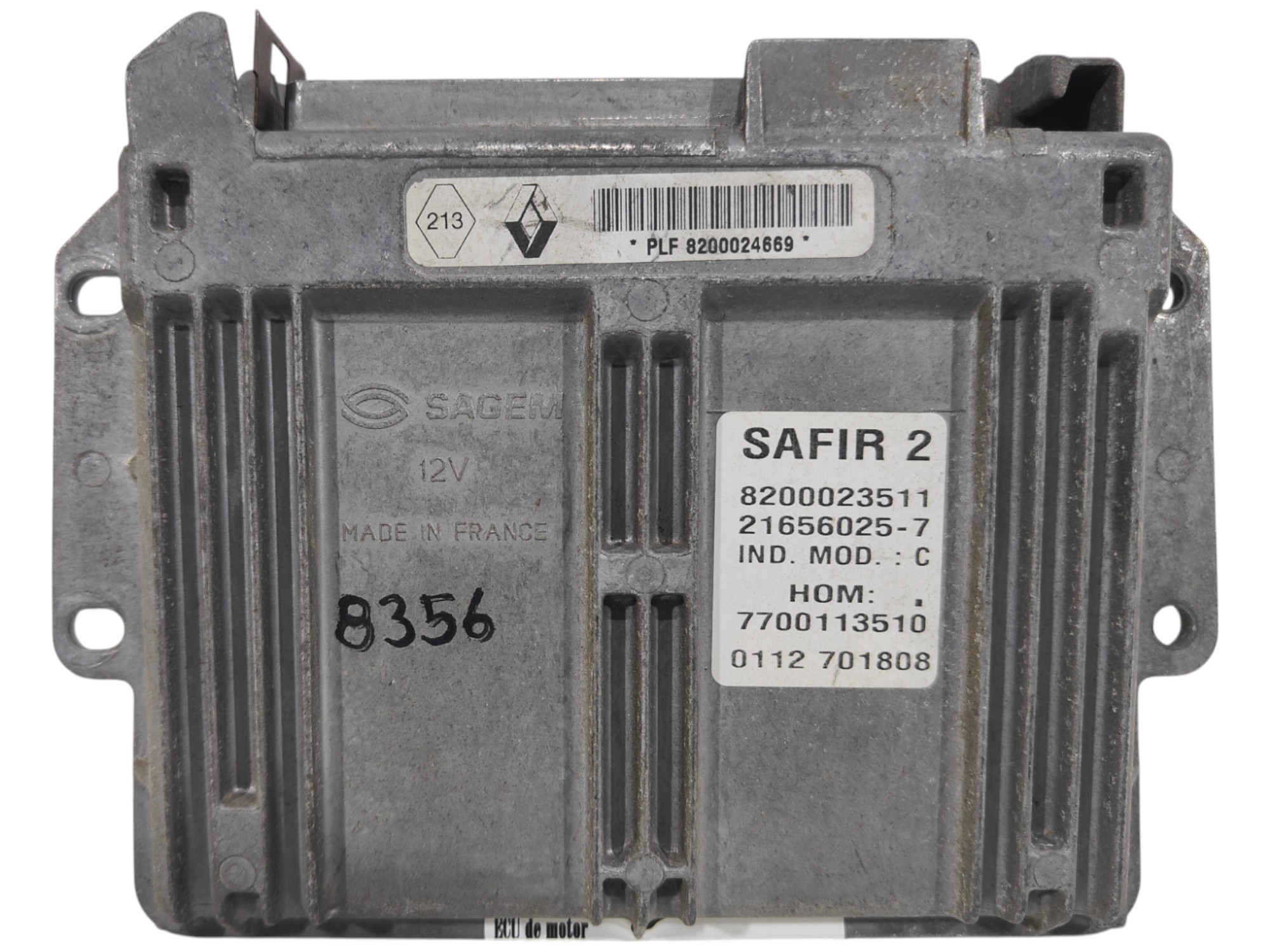 ECU de motor Renault TWINGO 1.2 , Ref: 8356-K3B5