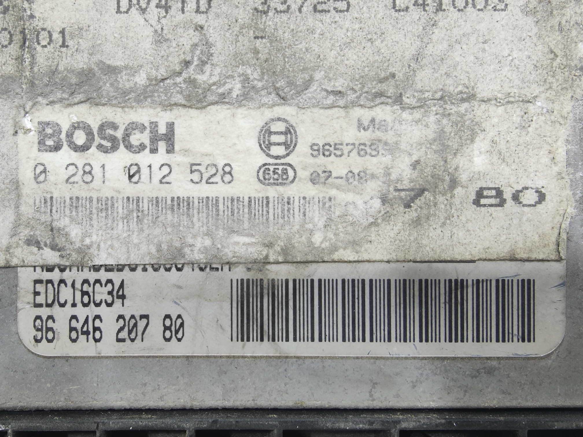 ECU de motor PEUGEOT 206 1.4 HDI , Ref: 8137-K3A6