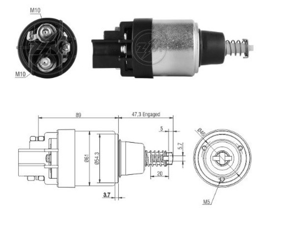 AUT ARRANQUE CASE/MAQUINARIA AGRICOLA 12V C/BOSCH