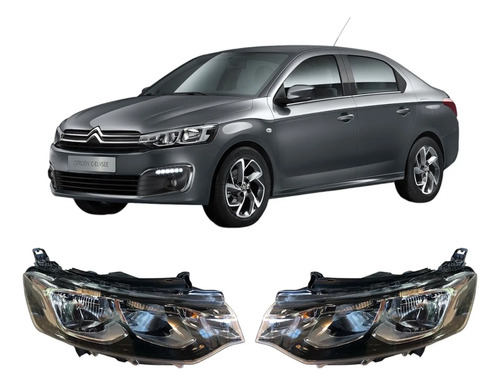 Kit Semiopticas Delanteras Citroen C-elysee 2017 / 2025