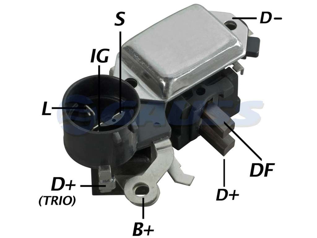 REGULADOR ALTERNADOR HITACHI GM CORSA DSL C/PORTACARBON