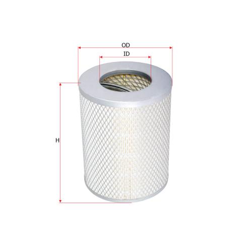 FILTRO AIRE TOYOTA HILUX 2.4 2.8 88...98 SAKURA TUBO 197X155X86MM 1780131050