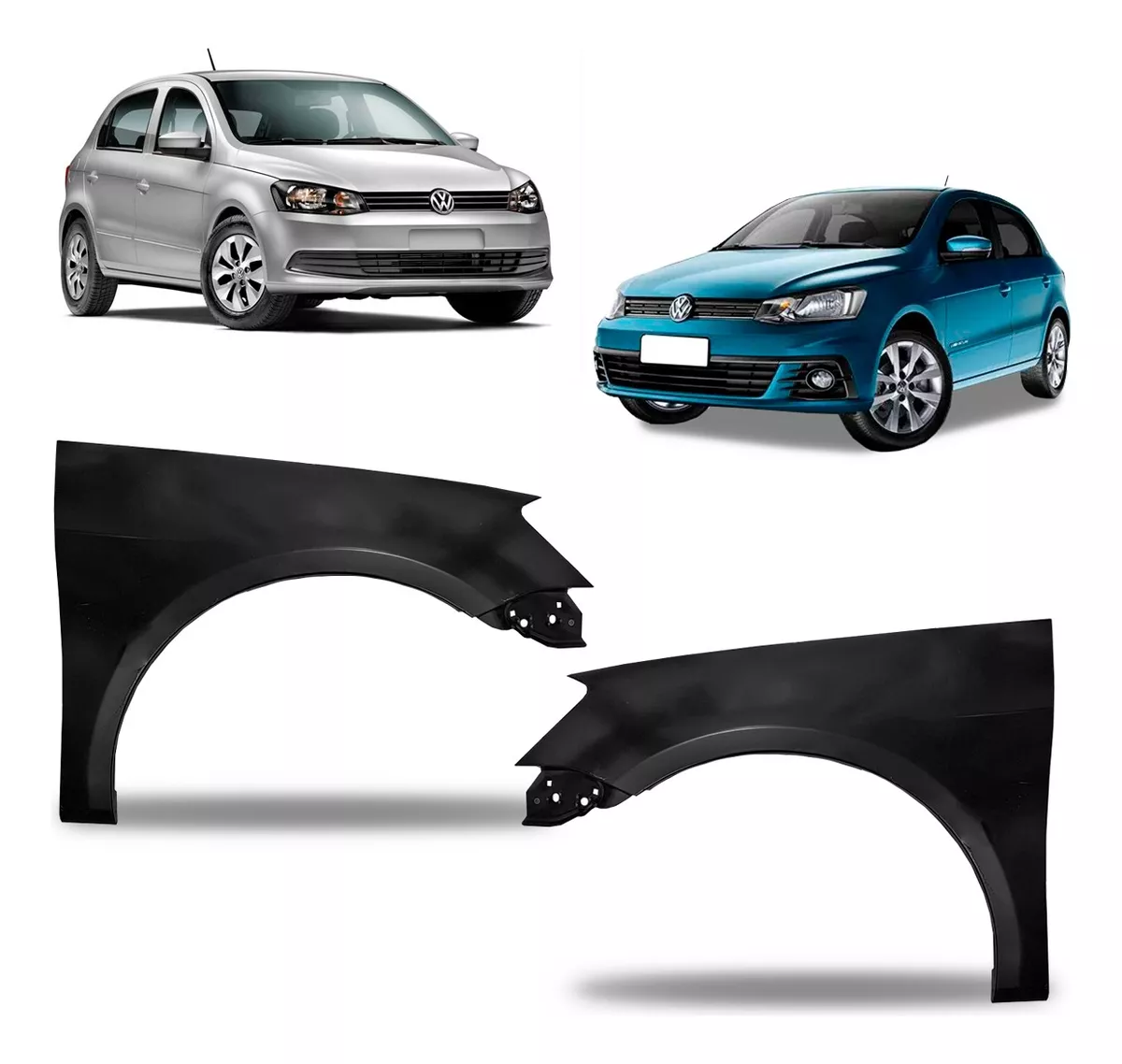 Par Guardabarros Delanteros Gol Saveiro Voyage G6 G7 2013 A 2015 2016 2017