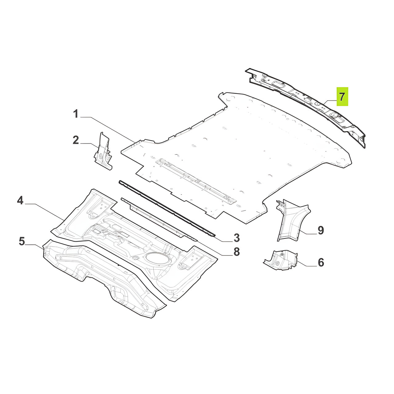 PANEL TRASERO -ORIGINAL