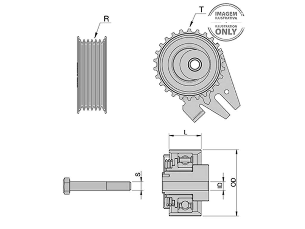 RULEMAN TENSOR PK FO FIESTA/KA 1.0/1.3 96/00