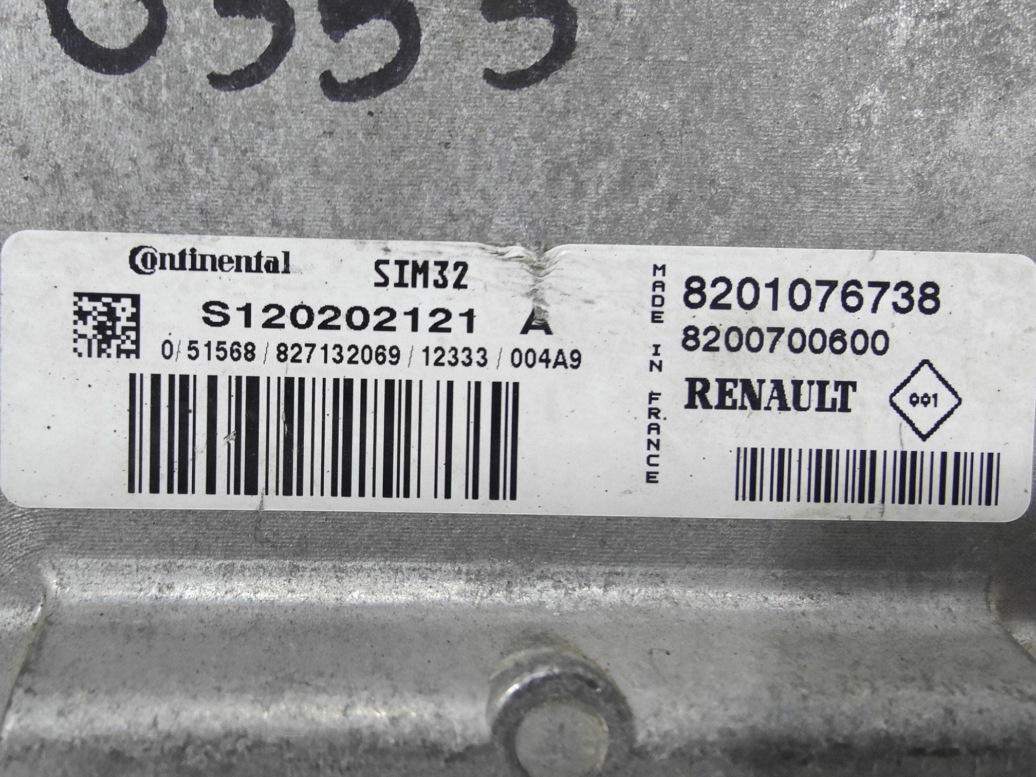 ECU de motor Renault CLIO III 1.6 16V , Ref: 8353-K3A8