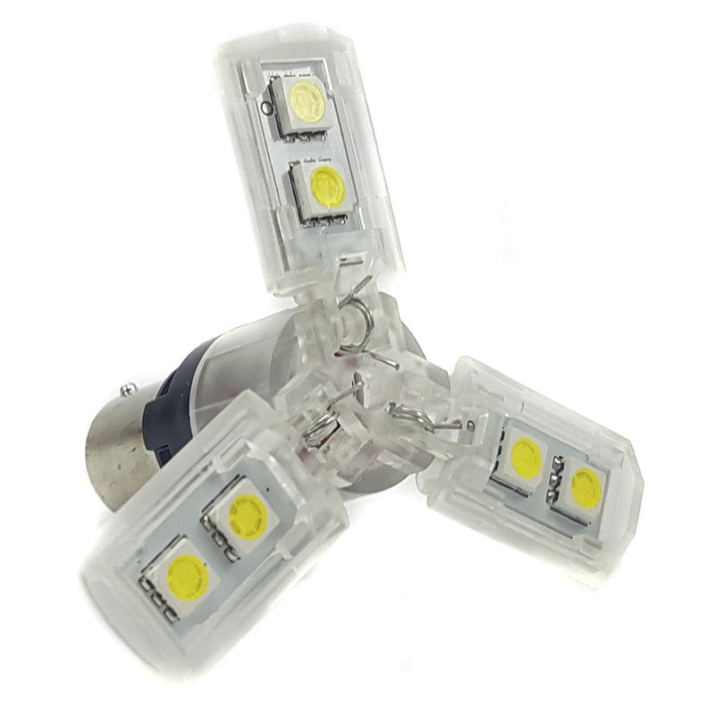 Lámpara LED S25 de 1 polo, blanca, base BA15S