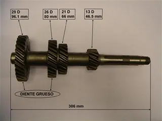 Engranaje múltiple de caja de cambios de 29 dientes
