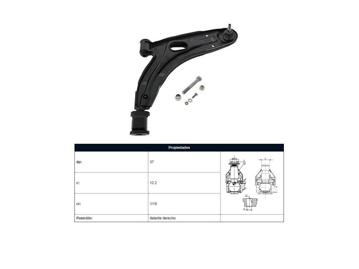 Parilla De Suspension Del Fiat Uno Duna Elba Premio 93-00 Der