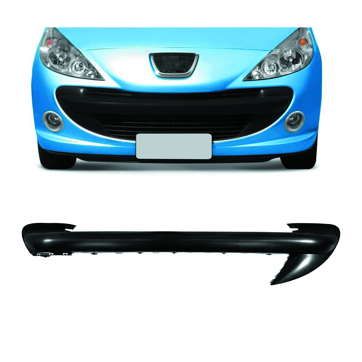 Moldura Central de Paragolpe Peugeot 207