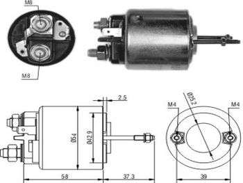 SOLENOIDE VALEO RE TRAFIC/CI/RE/ETC. 12V