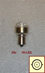 LAMPARA 24V 1 POLO P/PAREJAS 18 LED SUN