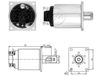 SOLENOIDE BOSCH MOTORES ESTACIONARIOS 12V