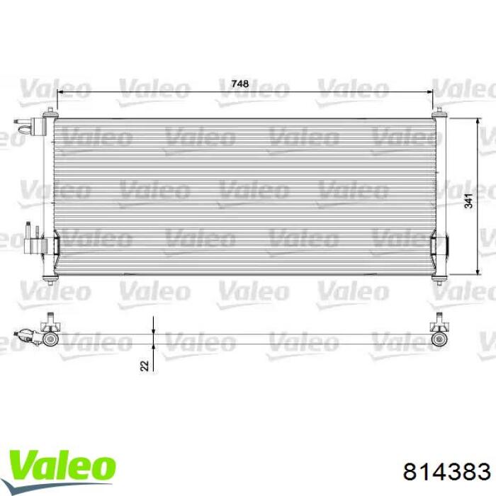 CONDENSADOR AIRE ACONDICIONADO FORD TRANSIT MARCA VALEO [VALEO]