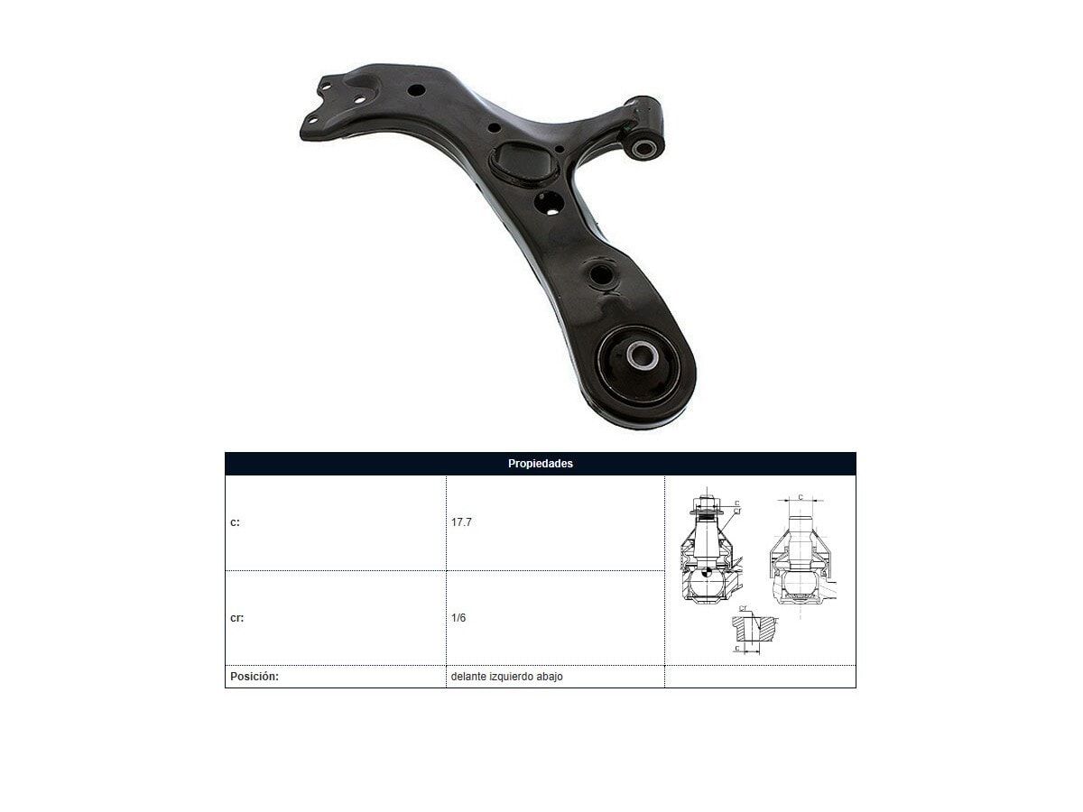 Parilla De Suspension Delantera Toyota Rav4 05-17 Izq