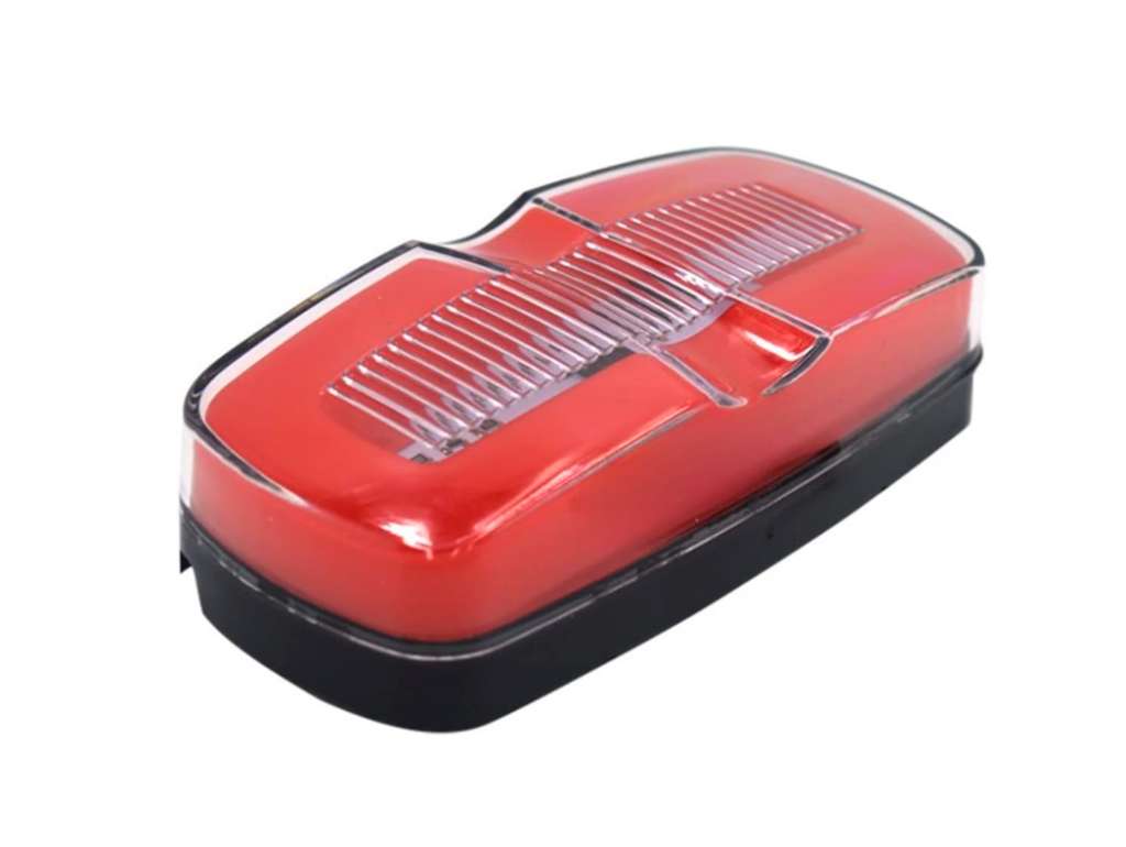 FARO LATERAL UNIV. OVALADO ROJO LED 12/24V