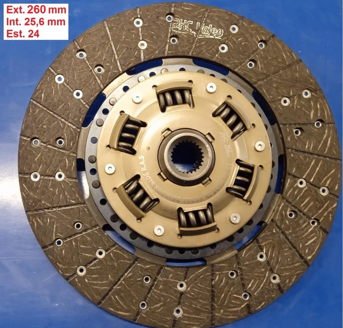 Disco de embrague de 260mm con 24 estrías