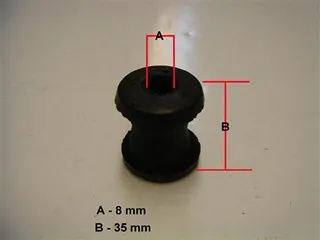 BUJE BASTIDOR INF FIAT 147-SPAZIO (GOMA 8mm)