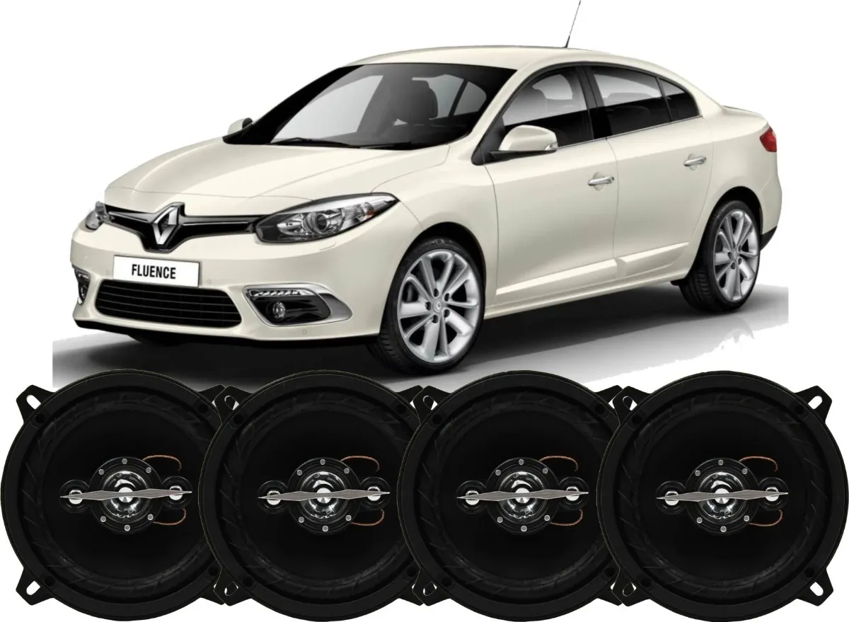Kit 4 Parlantes 280wrms Renault Fluence Puerta