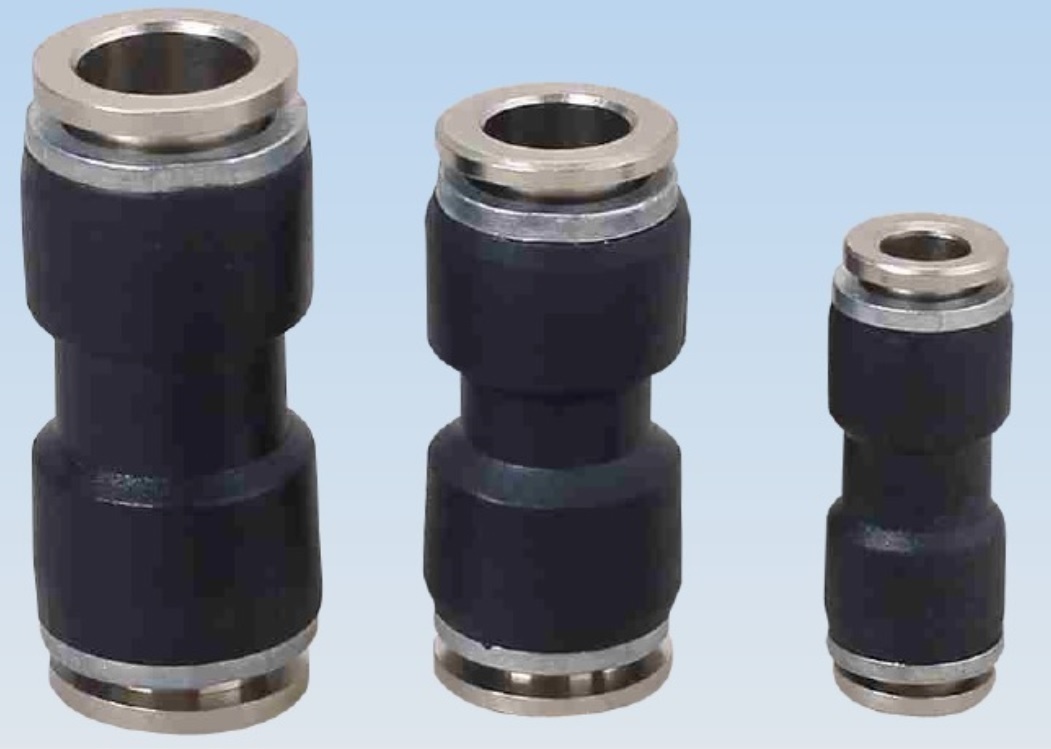 CONEXION RAPIDA RECTA CAÑO 14mm PLASTICO METAL