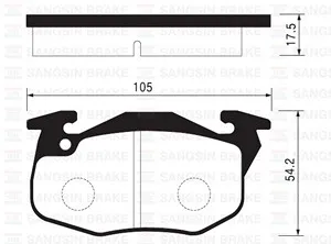 PASTILLAS DEL PEUGEOT-RENAULT (SIST BENDIX) BREMSI