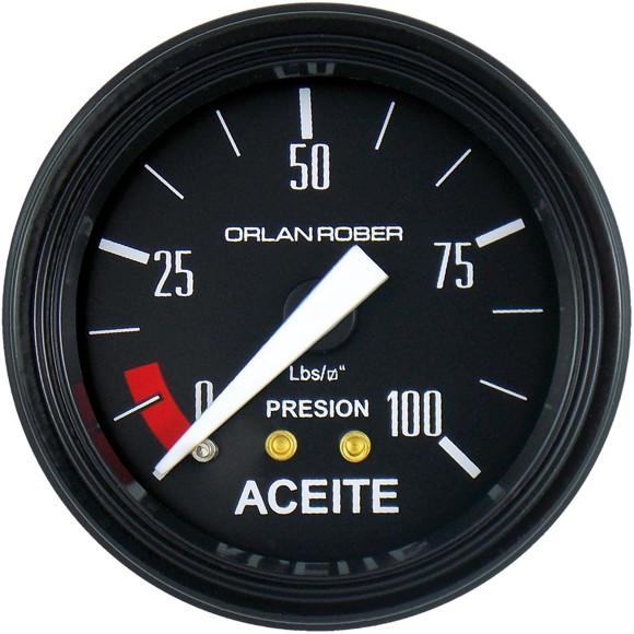 MANOMETRO PRESION DE ACEITE ESCALA: 0-100 LBS/PUL