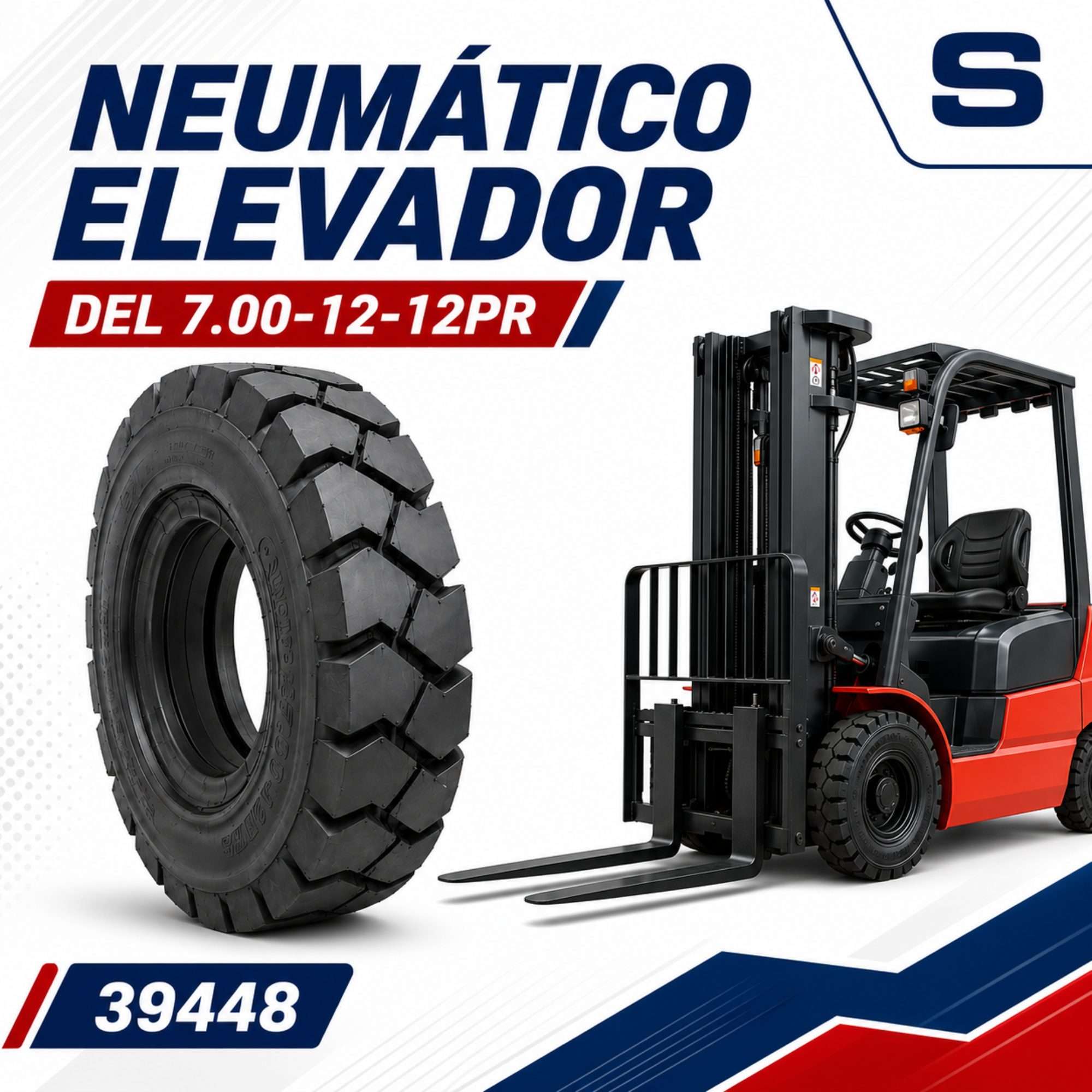 NEUMATICO ELEVADOR DEL 7.00-12-12PR