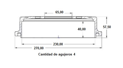 CAMPANA FRENO (230mm) TRA VW SAVEIRO G5